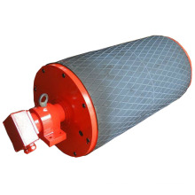 Rubber Lagging Conveyor Pulley 14 inch x 38 inch Lagged Head Pulley for mining conveyor